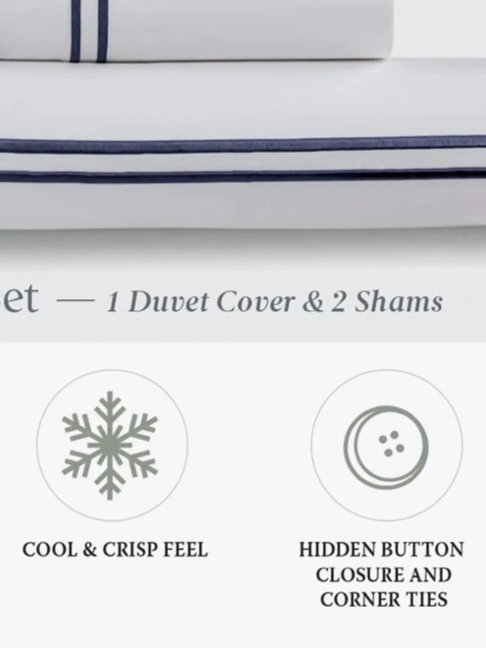 Ella Jayne Navy and White Duvet Cover Set - full/queen Classic Navy Stripe